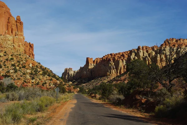 Burr Trail Road Юта — стокове фото