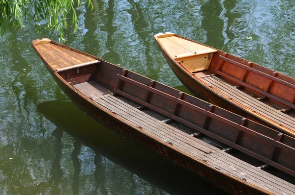 Wooden Boat River — Stock Photo, Image