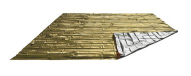 reflective space blanket on white background clipart
