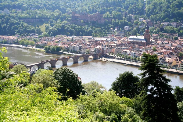 Heidelberg Jest Miastem Nad Rzeką Neckar Południowo Zachodnich Niemczech — Zdjęcie stockowe