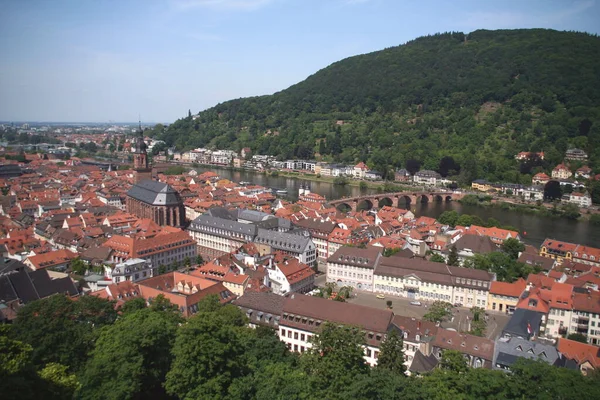 Heidelberg Een Plaats Duitse Deelstaat Rijnland Palts Gelegen Neckar — Stockfoto