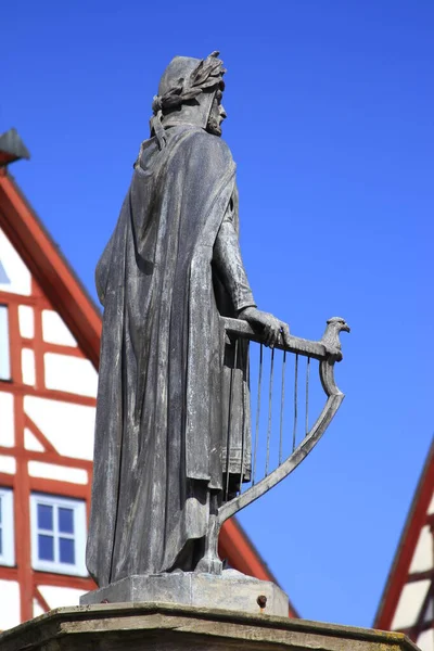 Het Monument Uit 1860 Voor Parijse Dichter Wolfram Von Eschenbach — Stockfoto