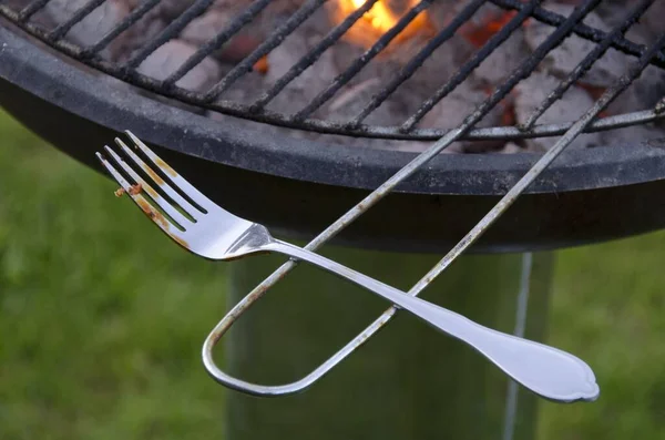 Fork Grill — Stock Photo, Image