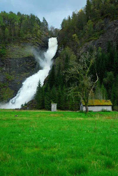 Noorwegen Natuur Landschap Achtergrond — Stockfoto