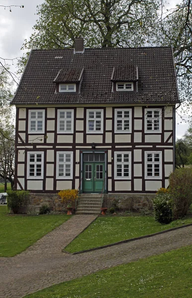 Casa Meia Madeira Holtensen — Fotografia de Stock