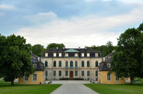 Kvällspromenad Wilhelmsthal Castle Park — Stockfoto