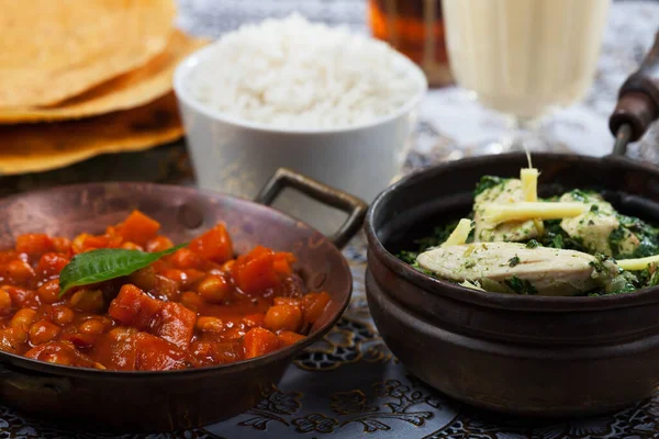 Индийские Блюда Рисом — стоковое фото