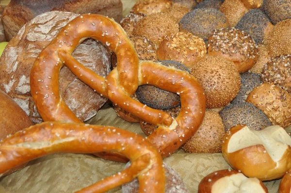 Rosquillas Frescas Con Semillas Sésamo —  Fotos de Stock