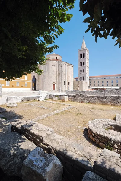 Zadar Dom Donatus Templom — Stock Fotó