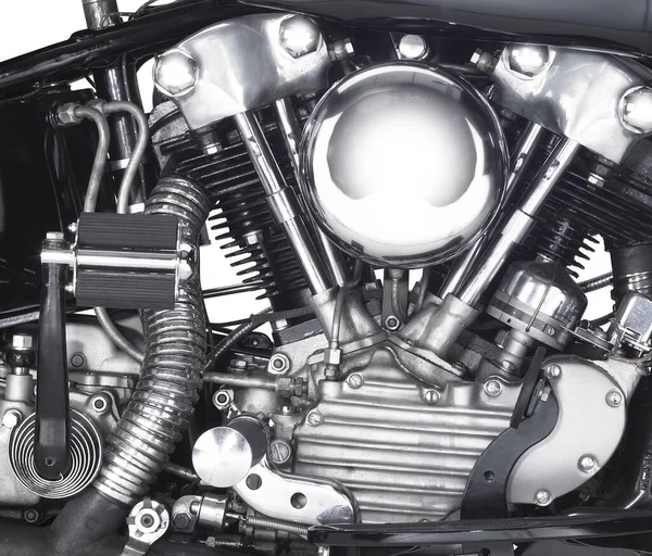 Detail Shot Showing Motor Motorbike — Stock Photo, Image