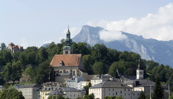 Salzburg Österrike Kvällen — Stockfoto