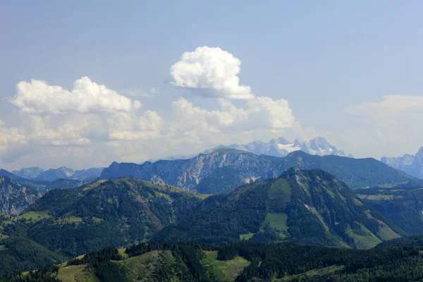 Uitzicht Vanaf Twaalf Hoorn Richting Dachstein — Stockfoto