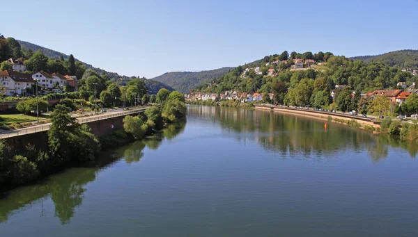 Neckar Tra Schlierbach Ziegelhausen — Foto Stock