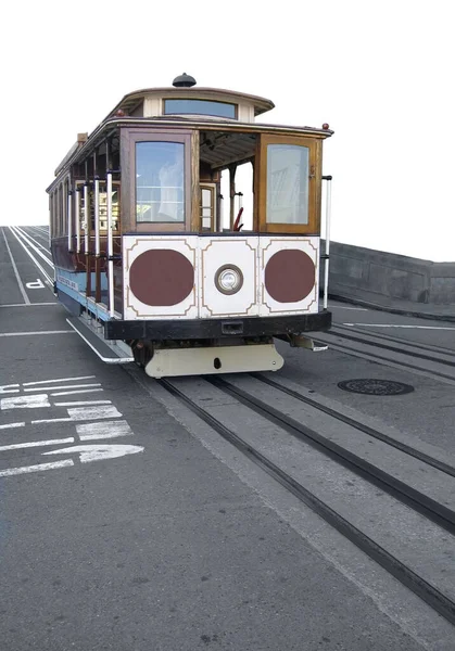 Nostalgische Straßenbahn Auf Gleisen San Francisco Usa — Stockfoto