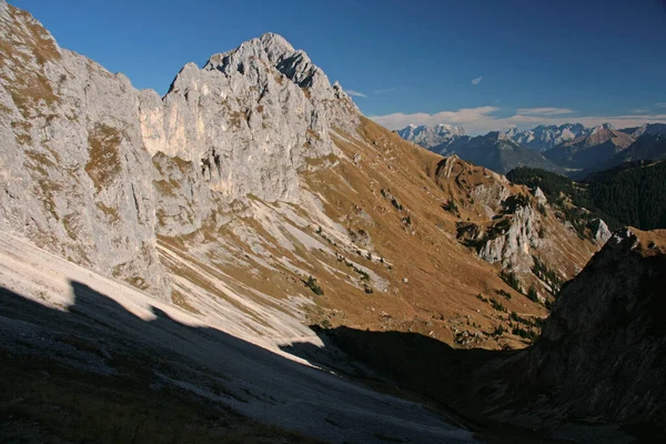 Панорама Гор Tannheimer Tal Austria — стоковое фото