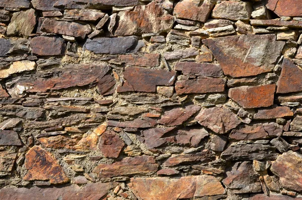 Oude Stenen Muur Achtergrond Bruin Grijs — Stockfoto