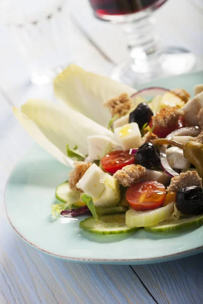 Close Van Een Verse Salade — Stockfoto