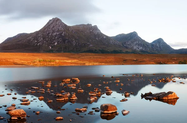 Sonnenuntergang Den Schottischen Highlands — Stockfoto