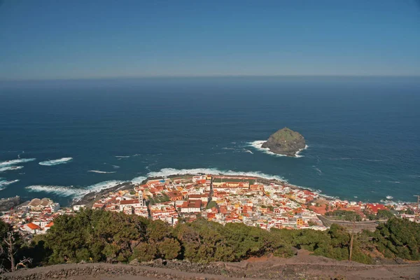Vista Garachico Tenerife Ilhas Canárias Espanha — Fotografia de Stock