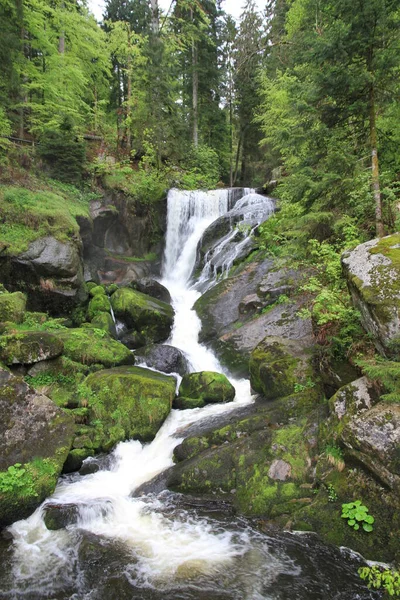 Bela Cachoeira Fundo Natureza — Fotografia de Stock