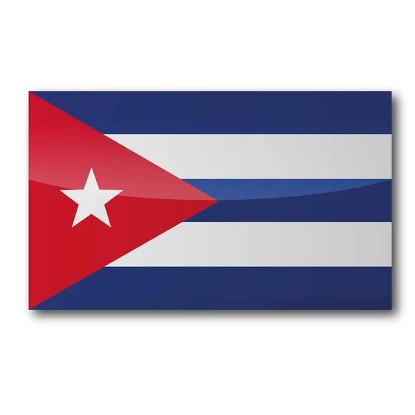 Bandeira Cuba Bandeira País — Fotografia de Stock