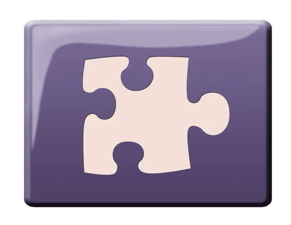 Puzzle Taste Symbol Abbildung — Stockfoto