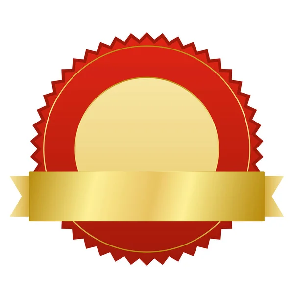 Certificate Red Golden Banner — Stock Photo, Image