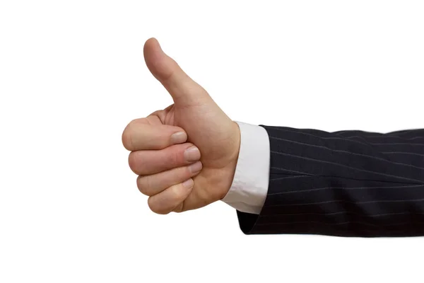 Businessman Showing Thumbs Sign — Stock Photo, Image