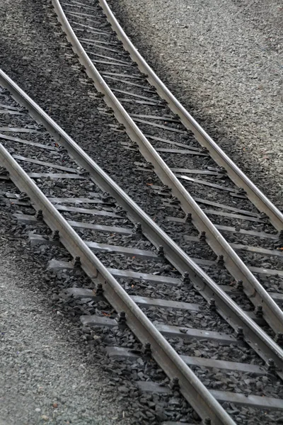 Rails Ferrovia Bitola Estreita Harz — Fotografia de Stock