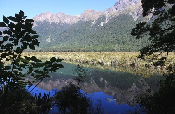 Neuseeland Spiegelsee — Stockfoto