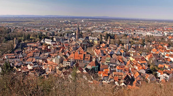 Weinheim Egy Körülbelül 000 Lakosú Város Baden Wrttemberg Északnyugati Részén — Stock Fotó