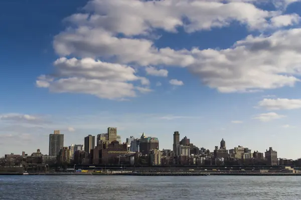 Бруклинский Нью Йорк Горизонт Манхэттена Seaport — стоковое фото