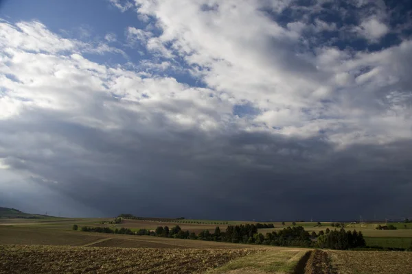 Burza Chmury Saskatchewan Prerii Scena — Zdjęcie stockowe