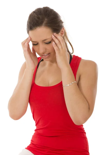 頭痛のある女性2 — ストック写真