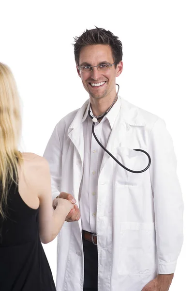 Hastalarla Konuşurken Doktorla Konuşuyorlar — Stok fotoğraf