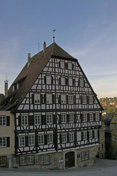 Άποψη Των Ιστορικών Σπιτιών Στην Πόλη Του Στρασβούργου — Φωτογραφία Αρχείου