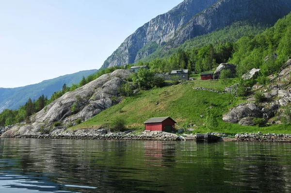 Fiorde Hardangerfjord Noruega — Fotografia de Stock