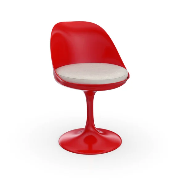 Cadeira Futurista Branco Vermelho — Fotografia de Stock