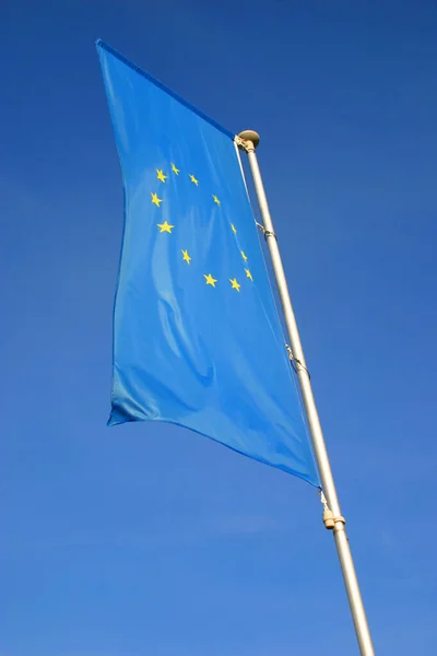 Flagge Schwedens Blauen Himmel — Stockfoto