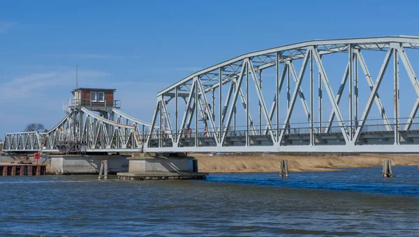 Puente Meiningen Sobre Barther Bodden — Foto de Stock