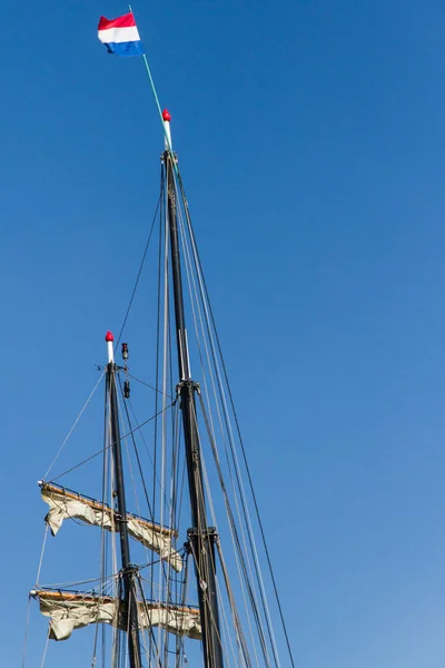 Masten Ett Segelfartyg — Stockfoto