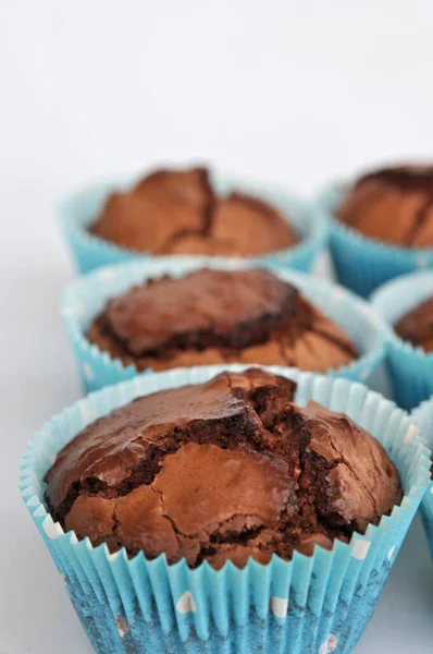Muffins Doces Deliciosos Close — Fotografia de Stock