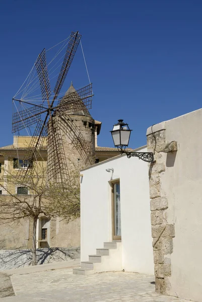 Mulino Vento Palma Maiorca Spagna — Foto Stock