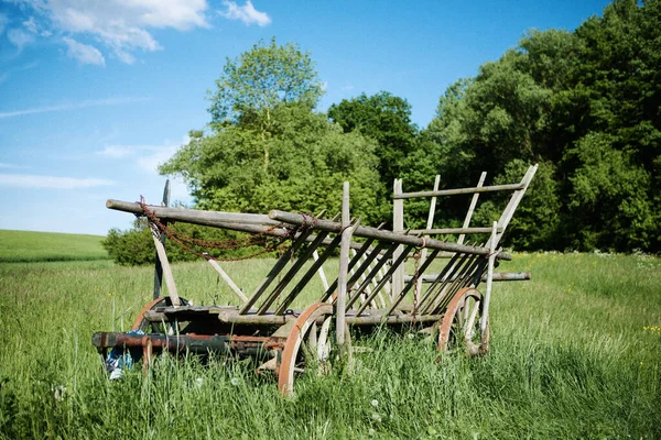 Old Ladder Car Hay Cart — Stock Photo, Image