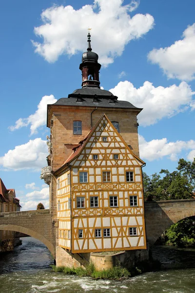 Rottmeisterhaus Radniční Věže Bamberg — Stock fotografie