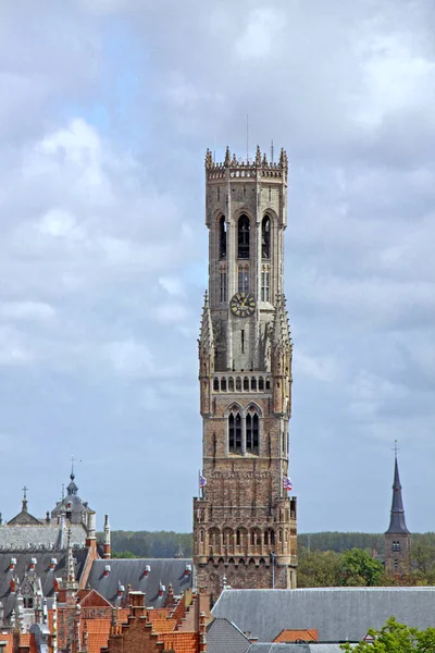 Belfort Bell Tower Bruges Landmark — Φωτογραφία Αρχείου