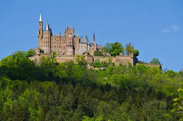 Malerischer Blick Auf Die Majestätische Mittelalterliche Burgarchitektur — Stockfoto