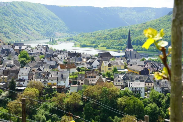 Enkirch Moselle Primavera — Fotografia de Stock