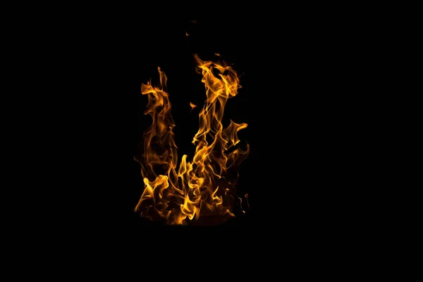 Hot Flame Burning Red Fire — Stock Photo, Image