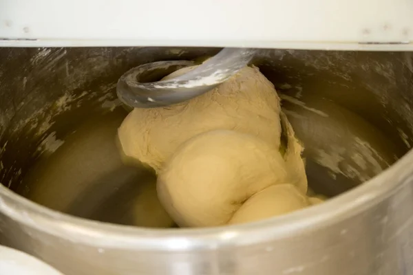 Dough Kneading Machine Kneads Dough Bakery Bakery — Stock Photo, Image